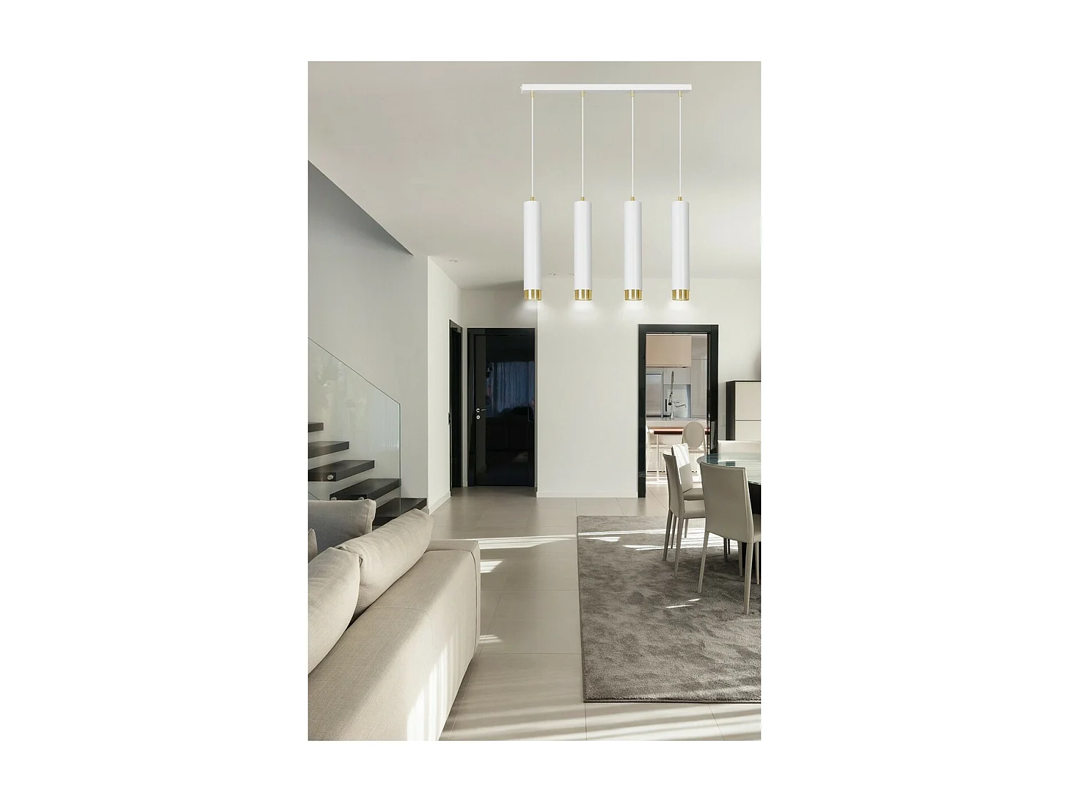 Suspension Kibo 9, Blanc, 60x100x6 cm, Seven Design