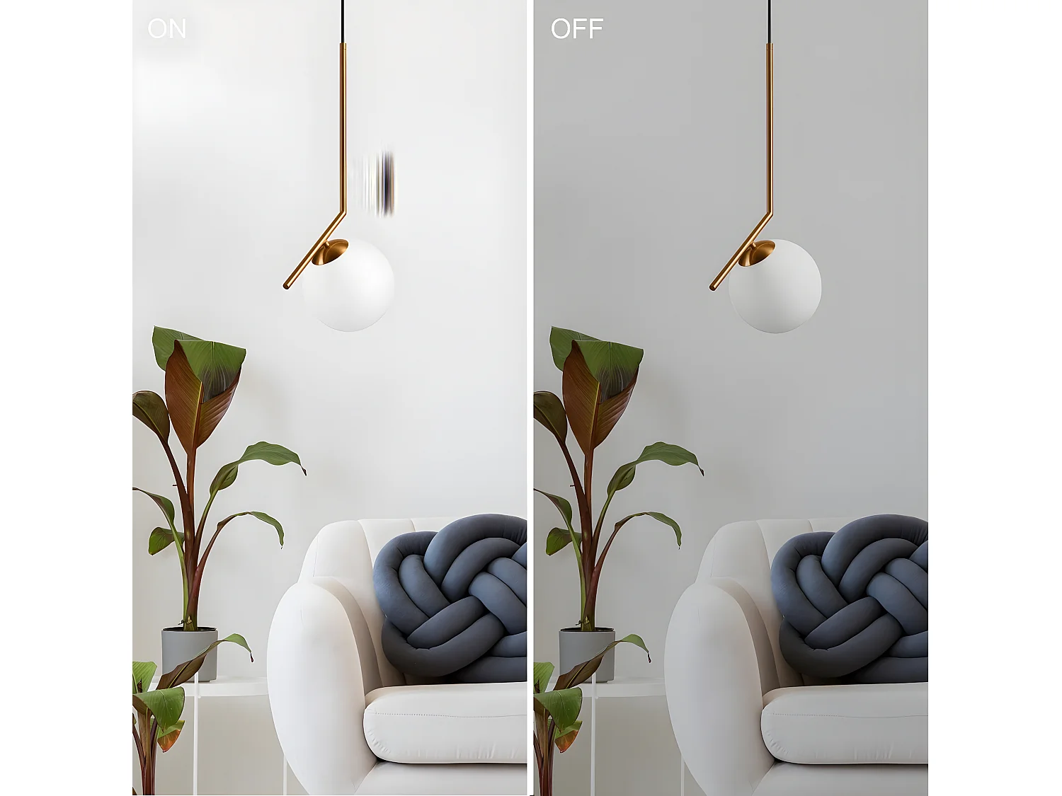 Hanglamp Amber, Messing, 30x30x130 cm, Seven Design