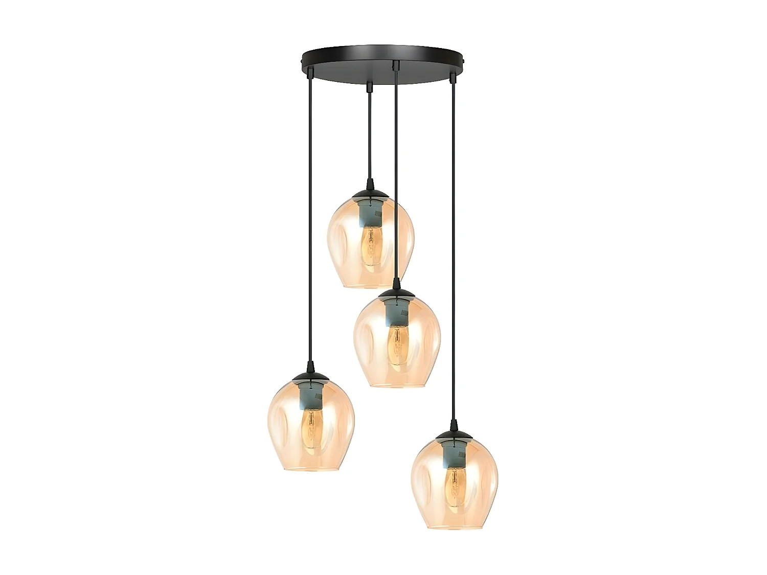 Lampa Wisząca Istar 10, Bursztyn, 40x100x40 cm, Seven Design