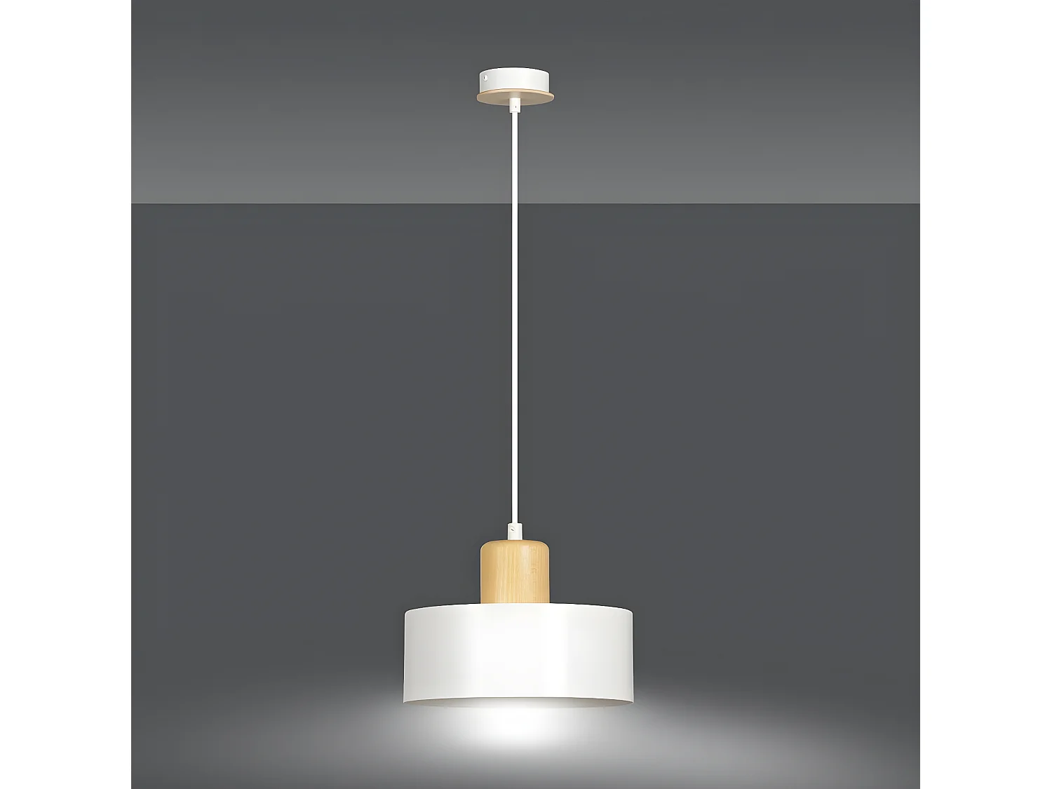 Suspension Torin, Blanc, 25x100x25 cm, Seven Design