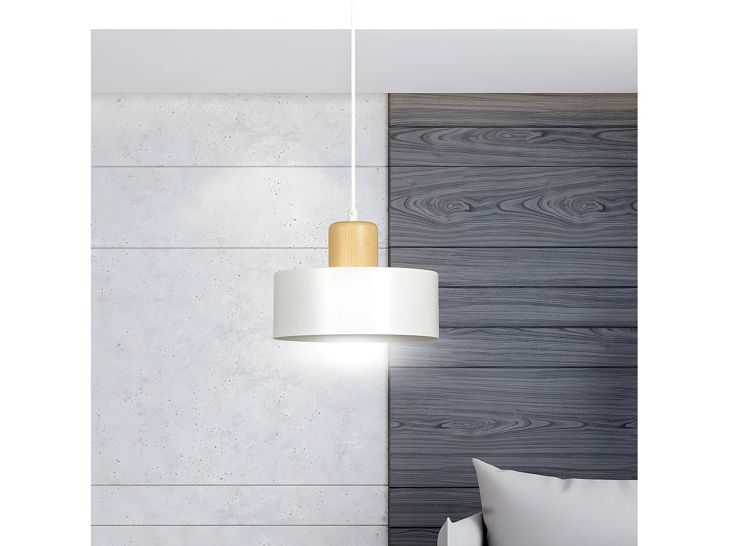 Suspension Torin, Blanc, 25x100x25 cm, Seven Design