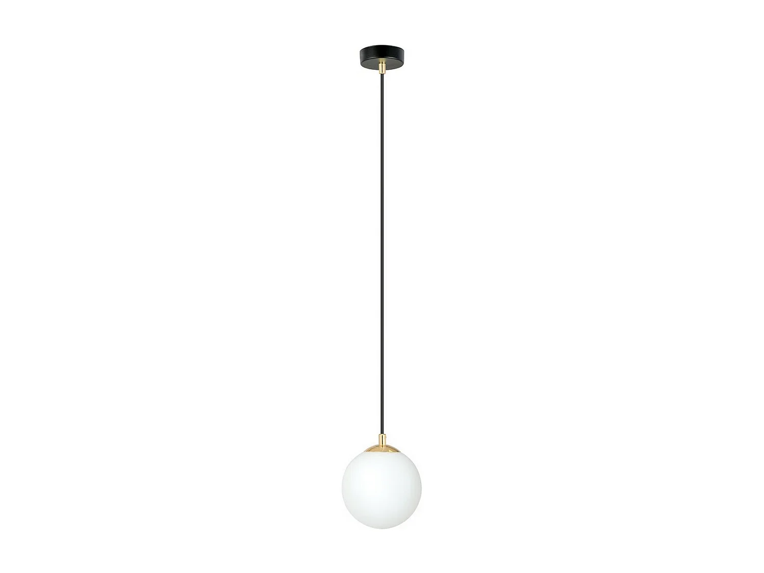 Candeeiro Suspenso Royal, Preto, 14x100x14 cm, Seven Design