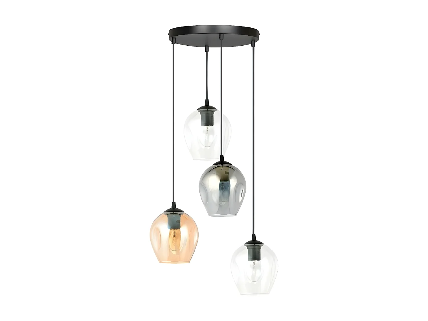 Suspension Istar 11, Noir, 40x100x40 cm, Seven Design