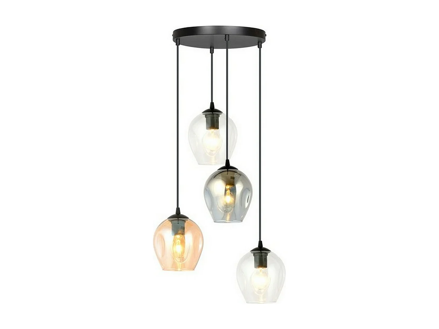 Suspension Istar 11, Noir, 40x100x40 cm, Seven Design