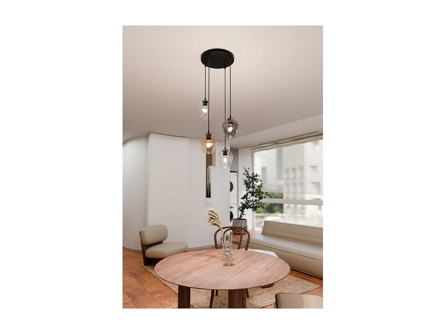 Suspension Istar 11, Noir, 40x100x40 cm, Seven Design