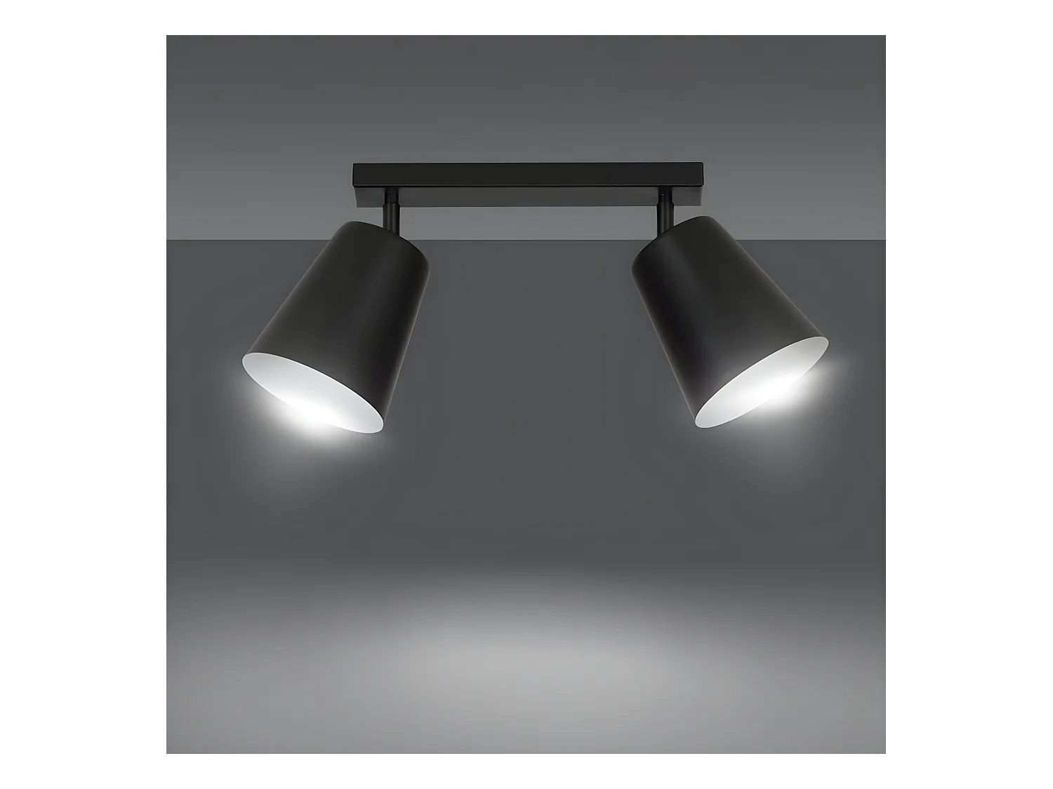 Lampada a Soffitto Prism, Nero, 50x30x15 cm, EPIKASA