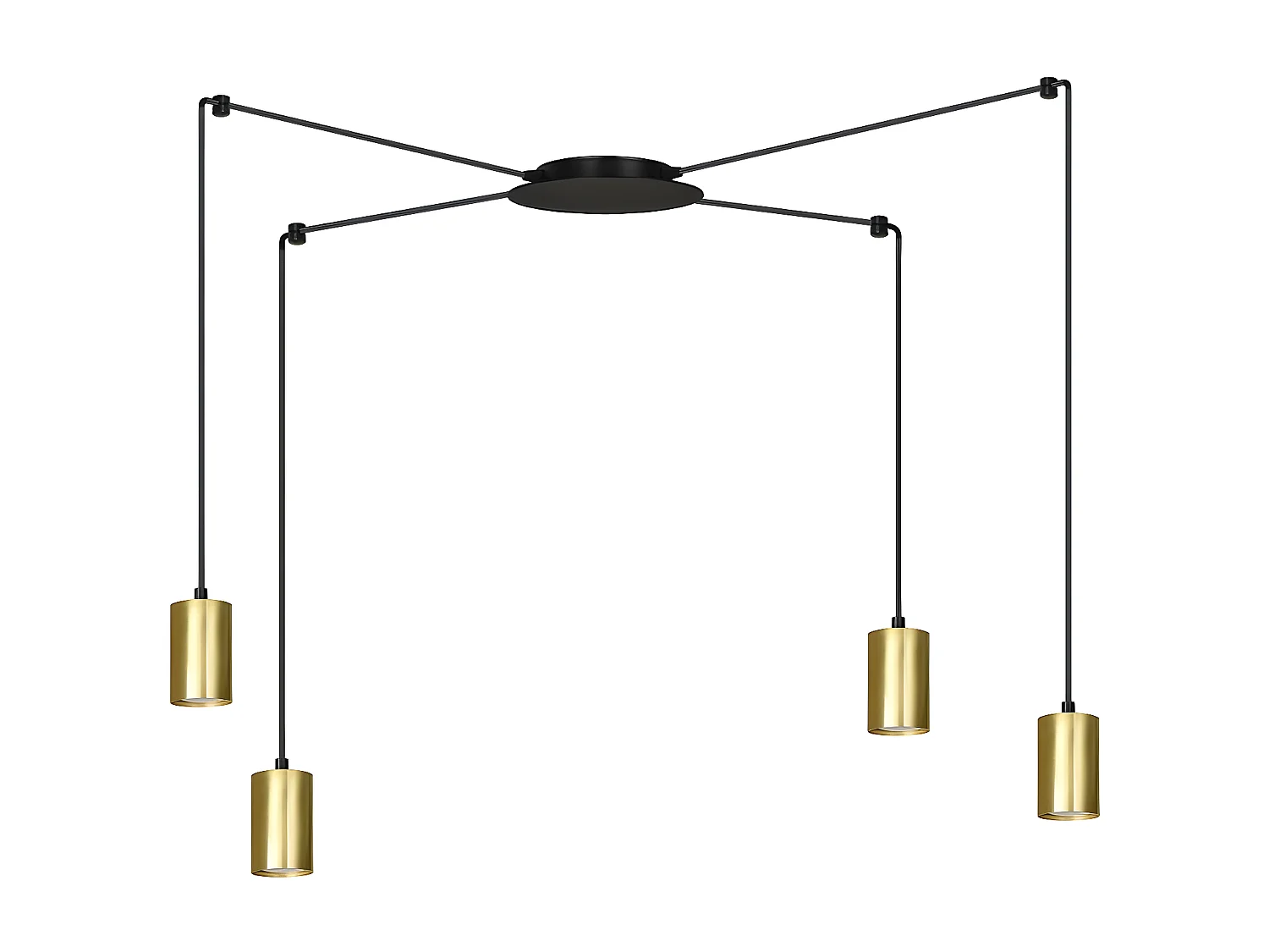 Suspension Traker 7, Noir, 300x300x14 cm, Seven Design