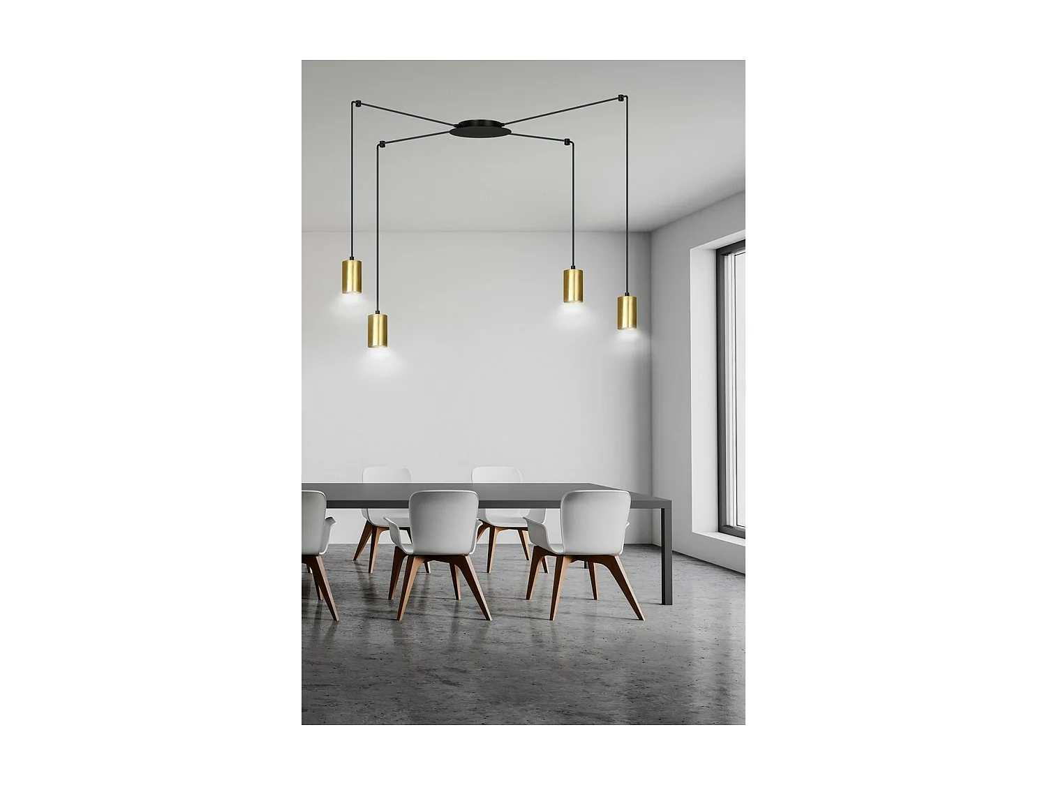 Suspension Traker 7, Noir, 300x300x14 cm, Seven Design