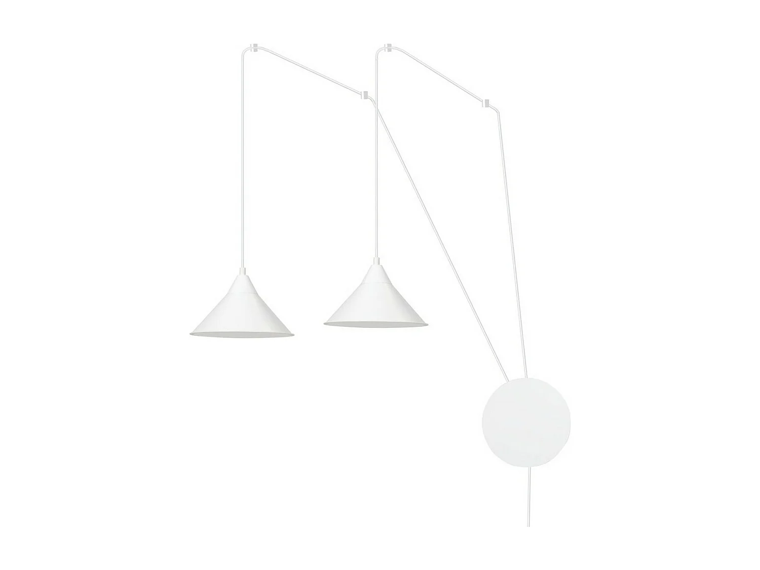 Lampa Wisząca Abramo 4, Biały, 400x400x60 cm, Seven Design