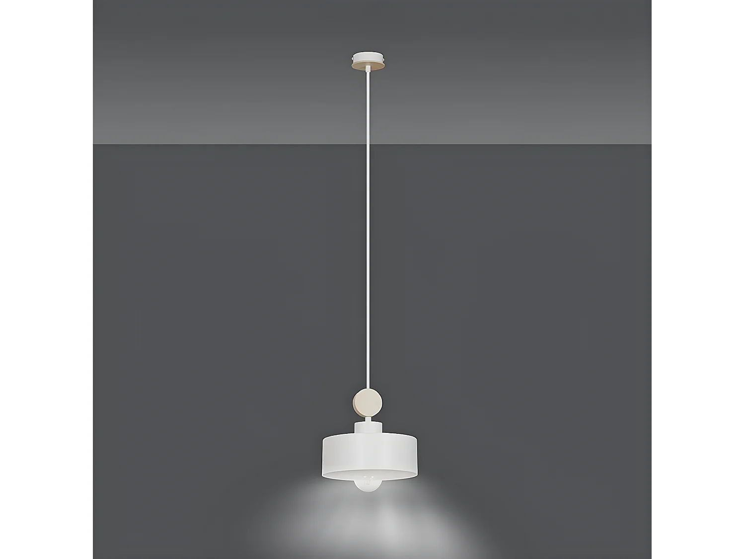 Hanglamp Tuniso, Wit, 20x100x20 cm, Seven Design