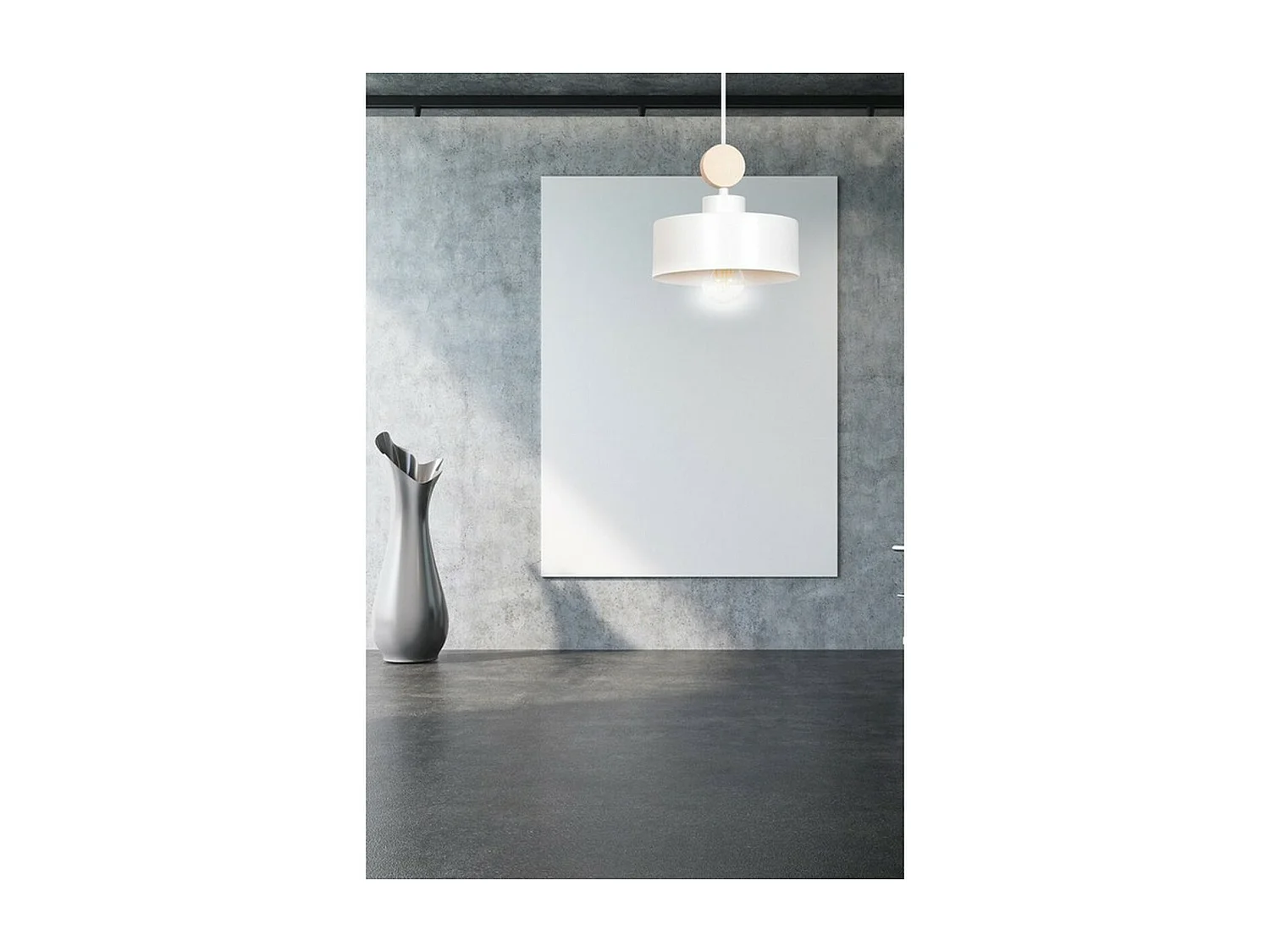 Hanglamp Tuniso, Wit, 20x100x20 cm, Seven Design
