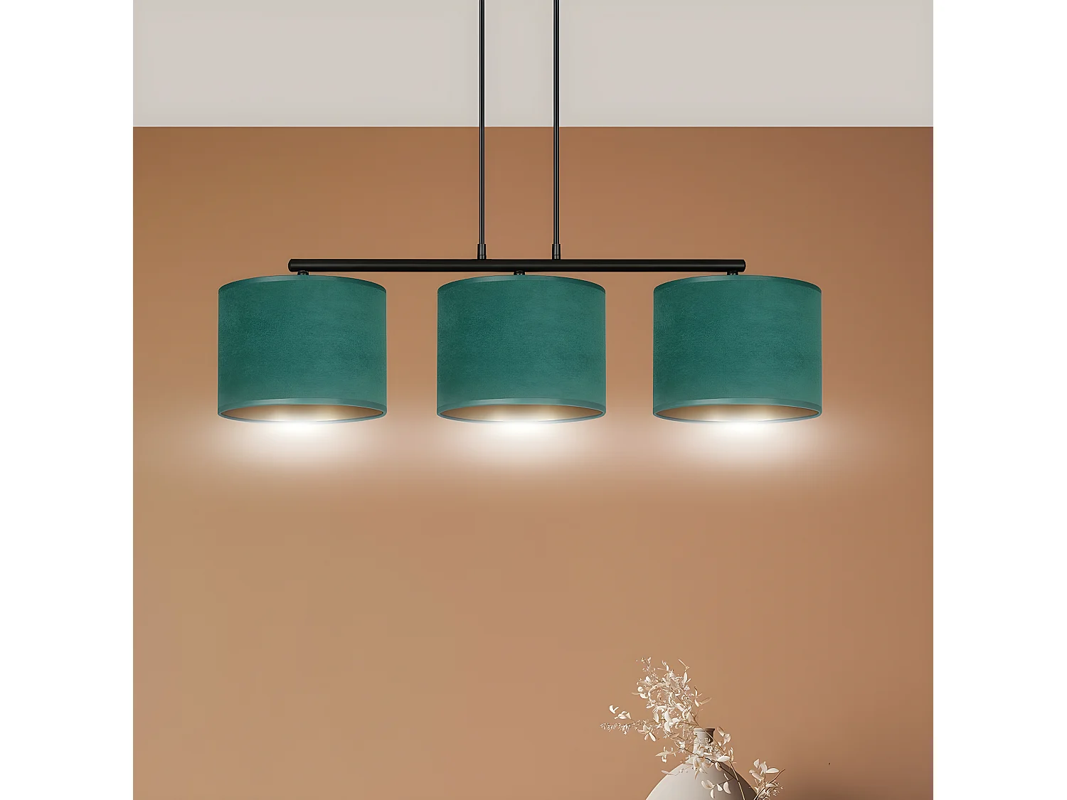 Hanglamp Hilde, Groen, 72x100x18 cm, EPIKASA