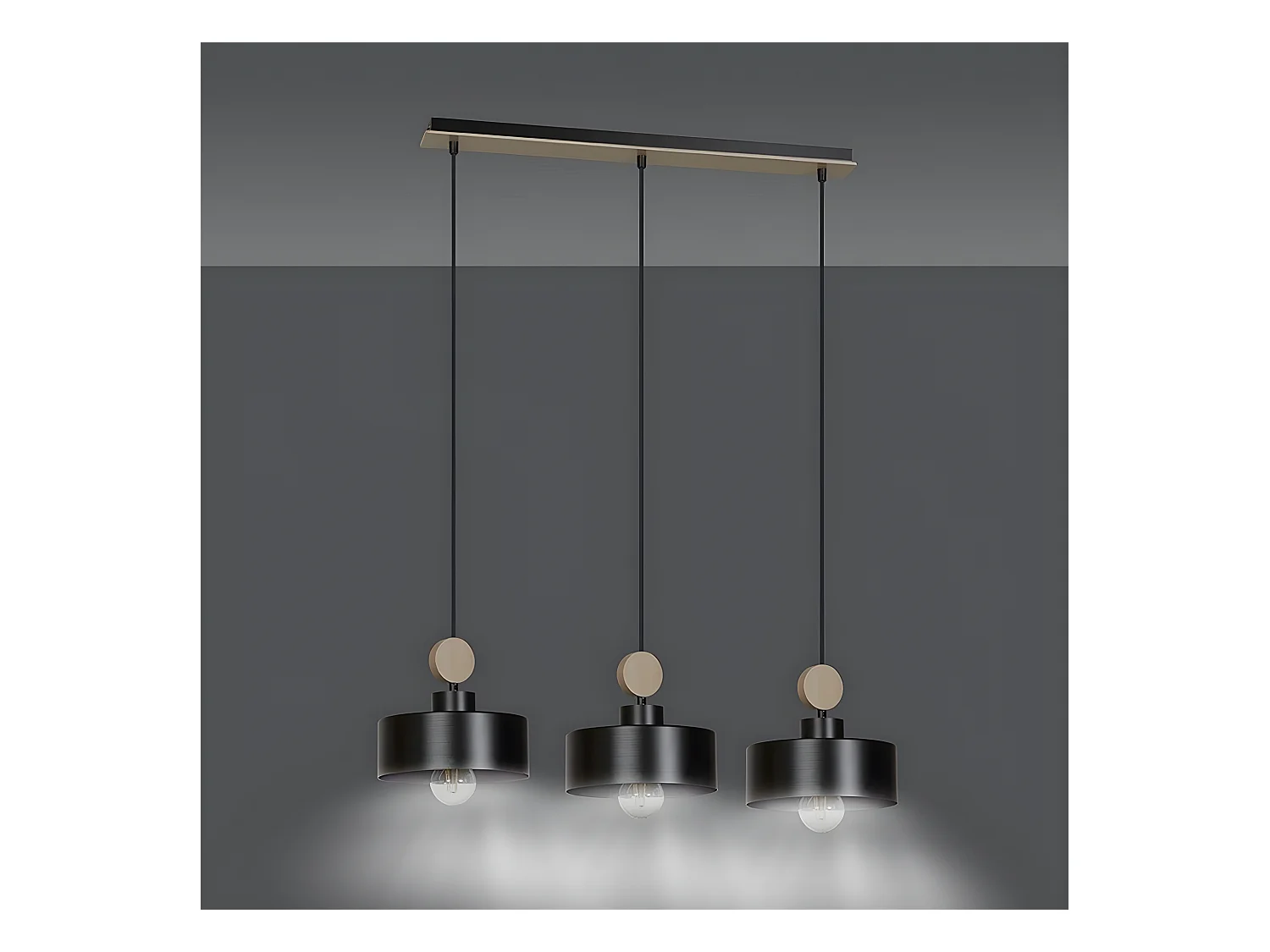 Suspension Tuniso, Noir, 76x100x20 cm, EPIKASA
