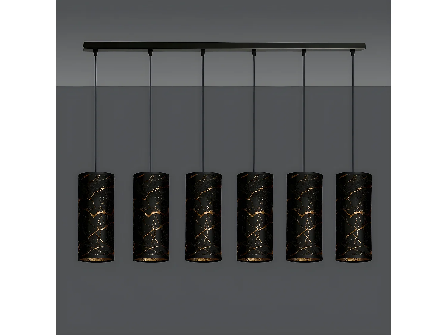 Suspension Karli, Noir, 95x100x6 cm, Seven Design