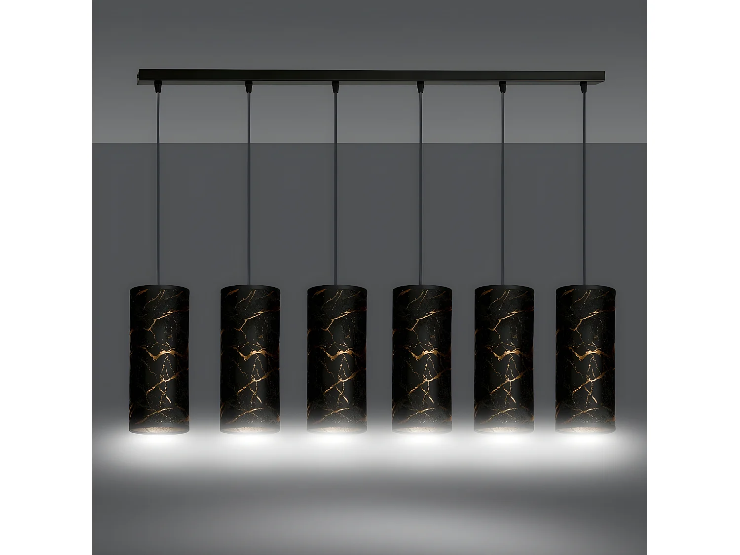 Suspension Karli, Noir, 95x100x6 cm, Seven Design