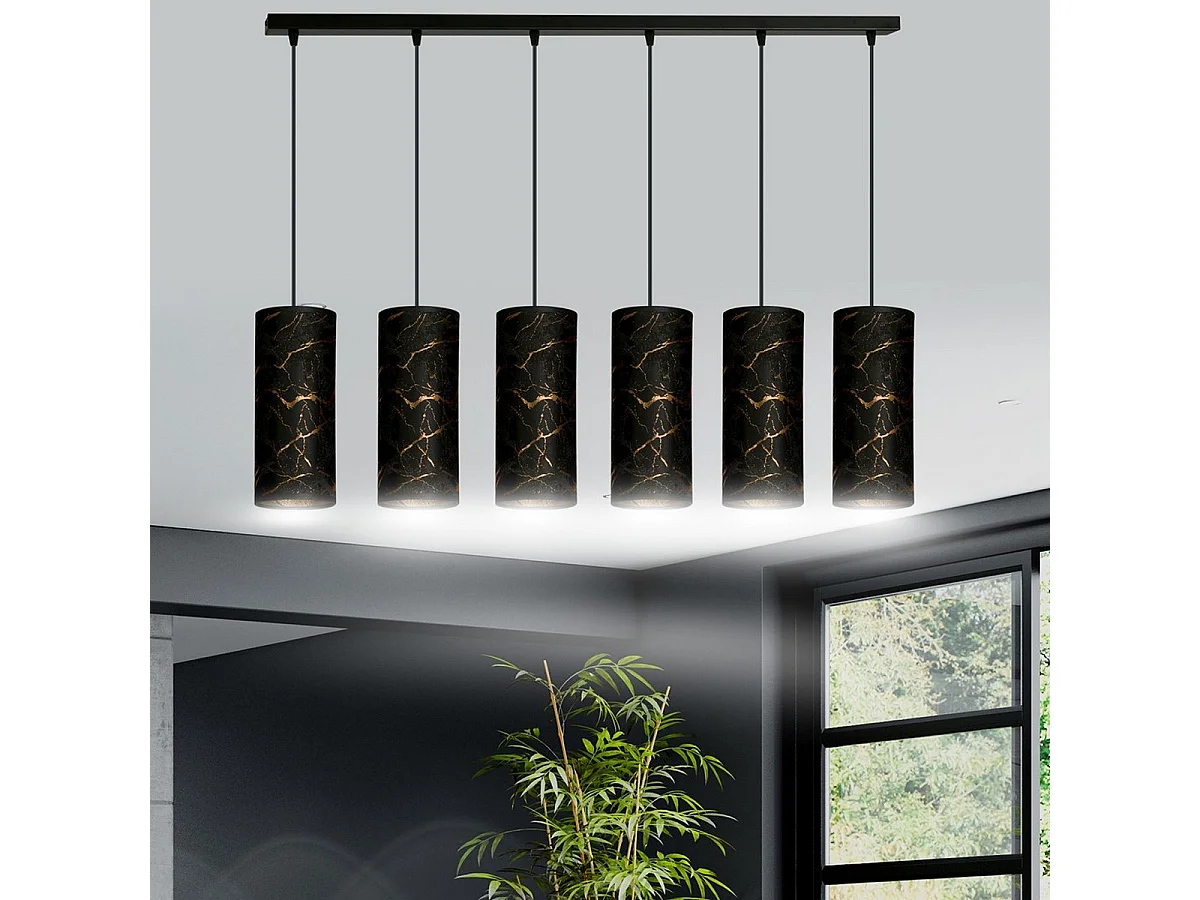 Suspension Karli, Noir, 95x100x6 cm, Seven Design