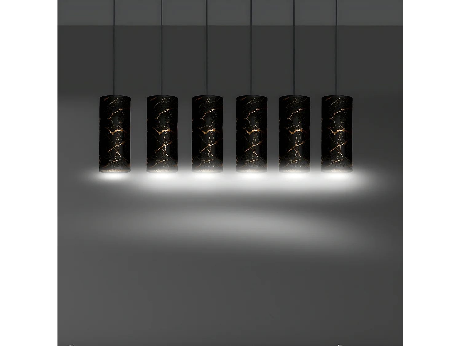 Suspension Karli, Noir, 95x100x6 cm, Seven Design