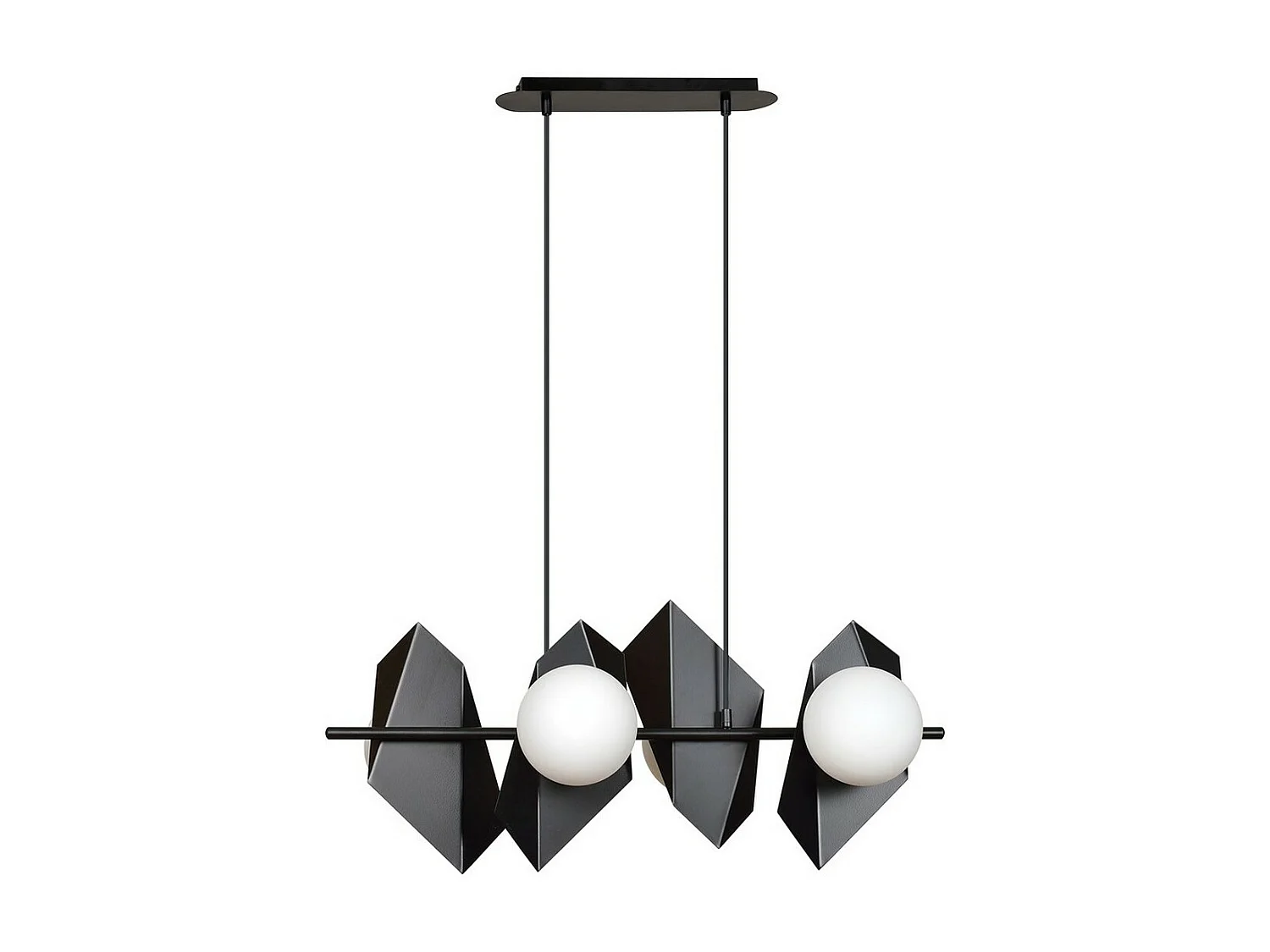 Lampa Wisząca Drifton, Czarny, 90x100x30 cm, Seven Design