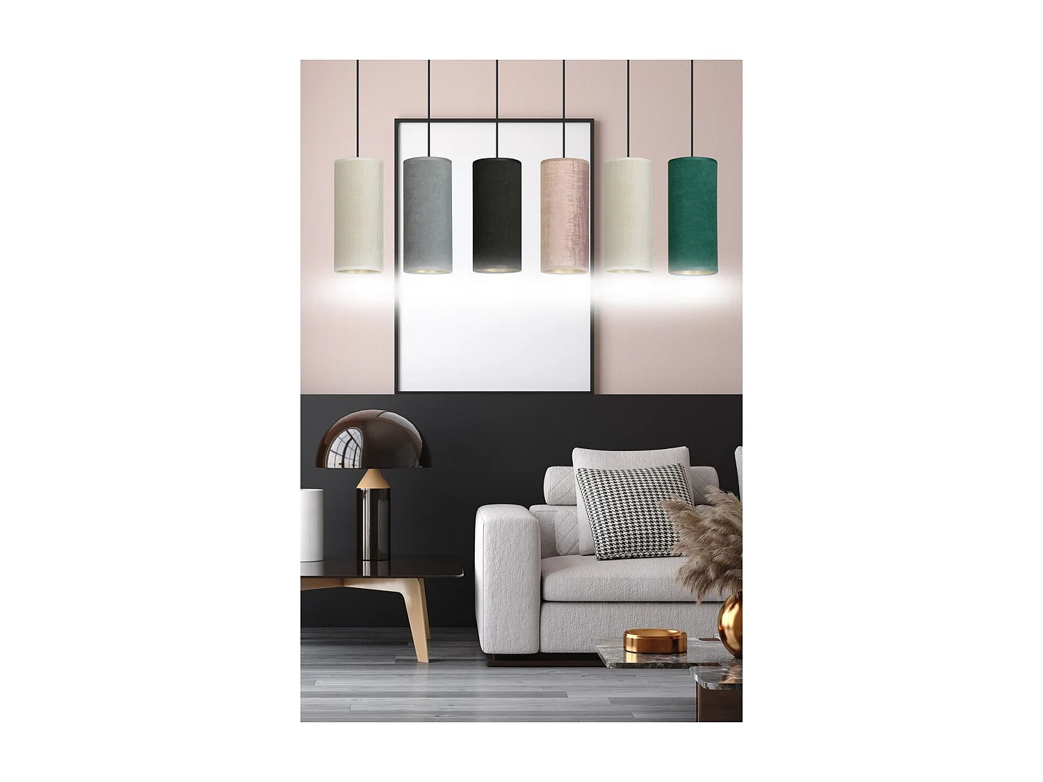 Suspension Bente, Multicouleur, 95x100x6 cm, Seven Design