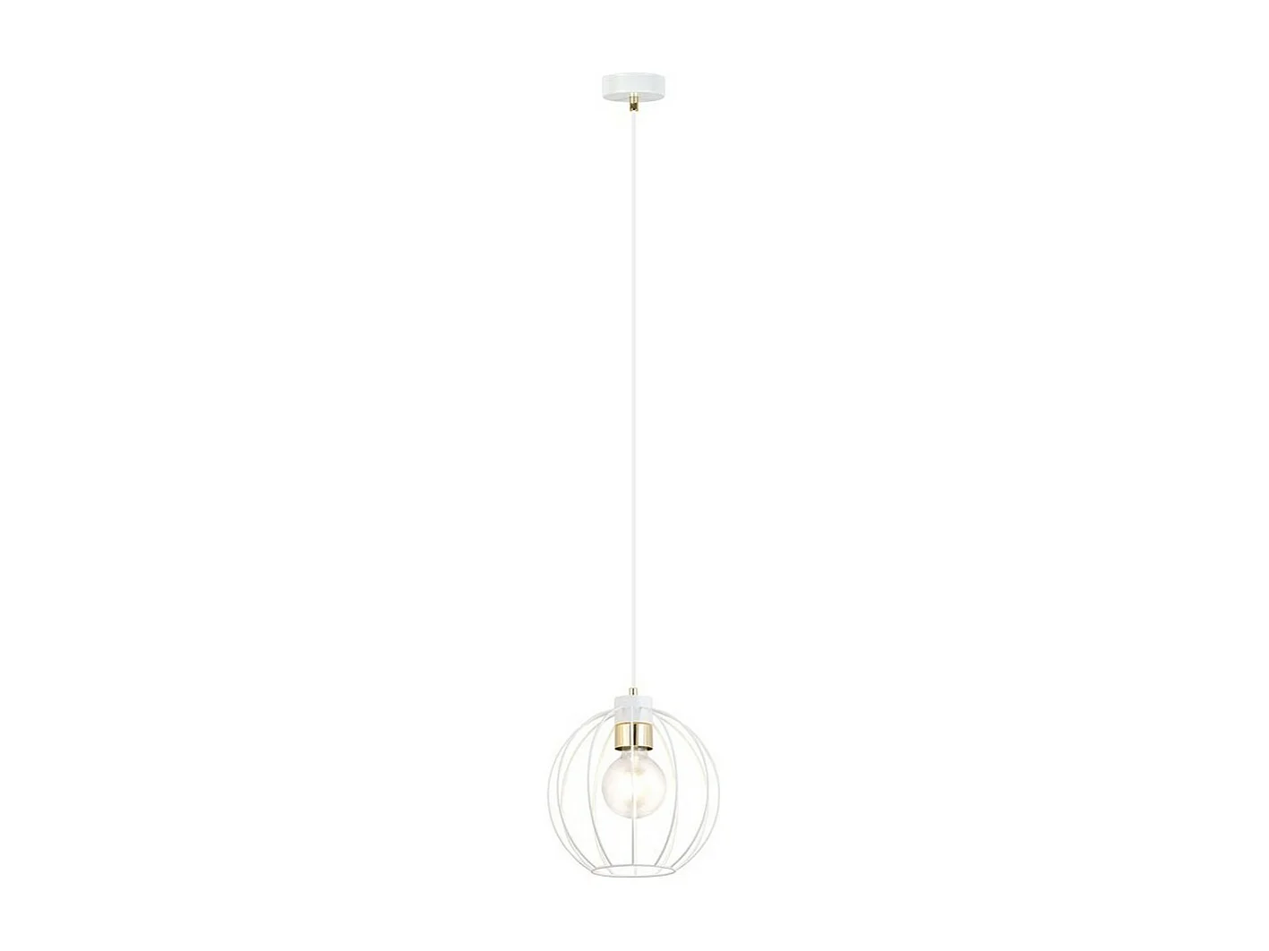 Suspension Gino, Blanc, 24x125x24 cm, Seven Design
