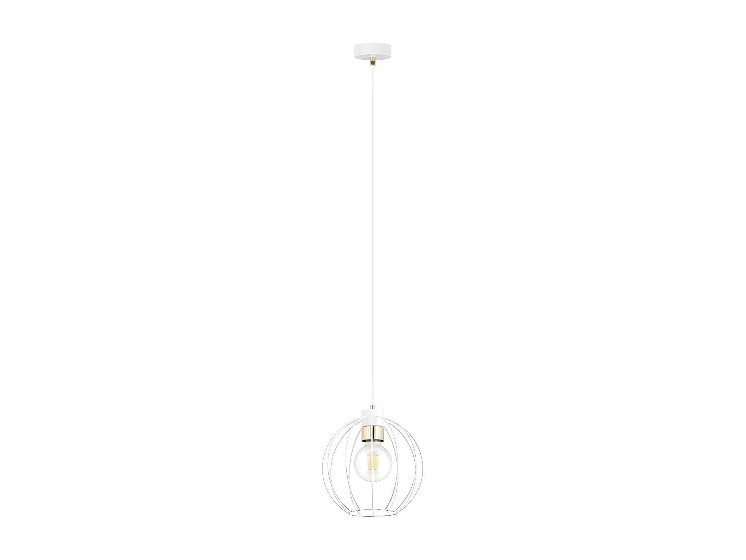 Suspension Gino, Blanc, 24x125x24 cm, Seven Design