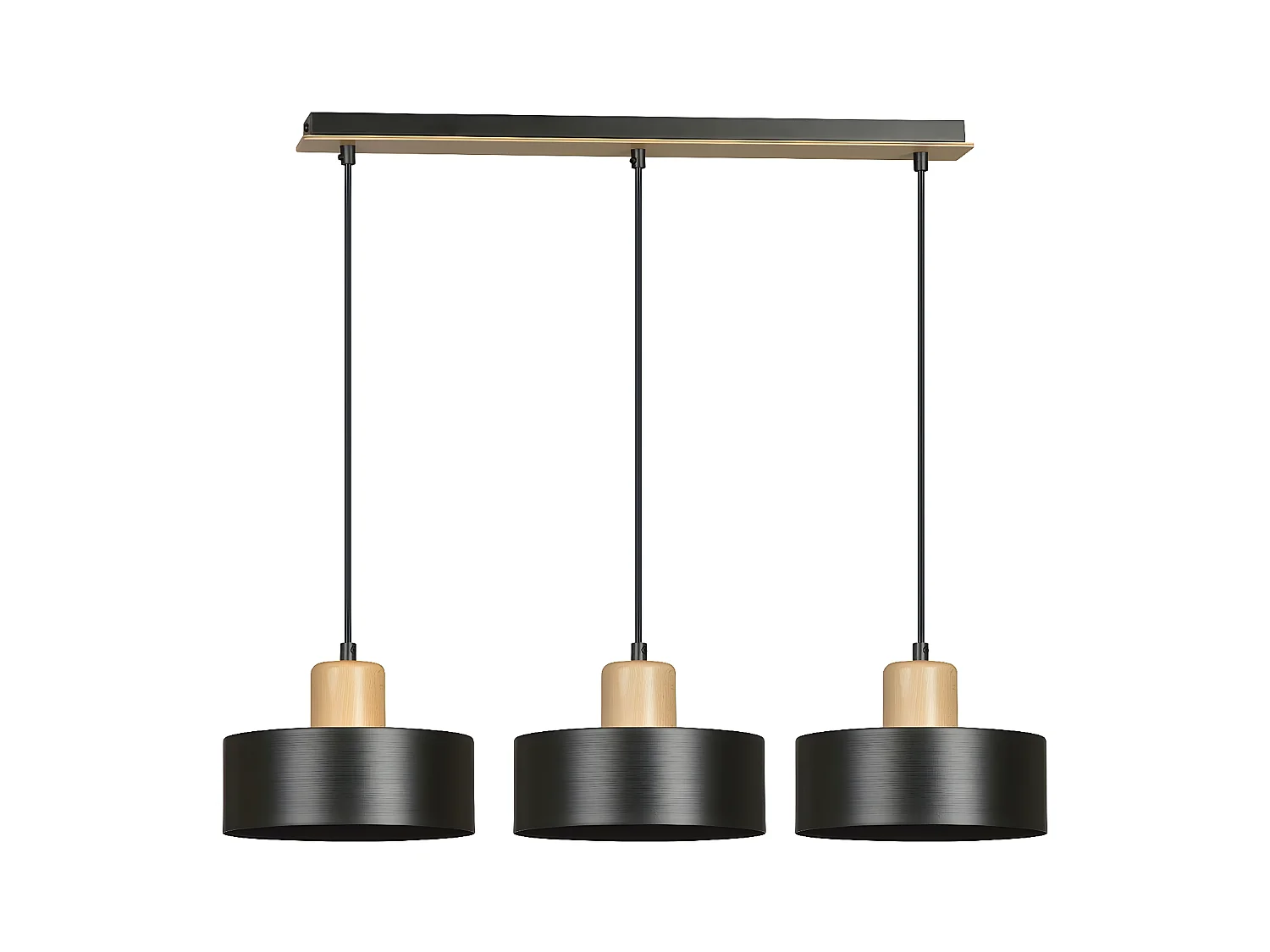 Suspension Torin, Noir, 80x100x25 cm, EPIKASA