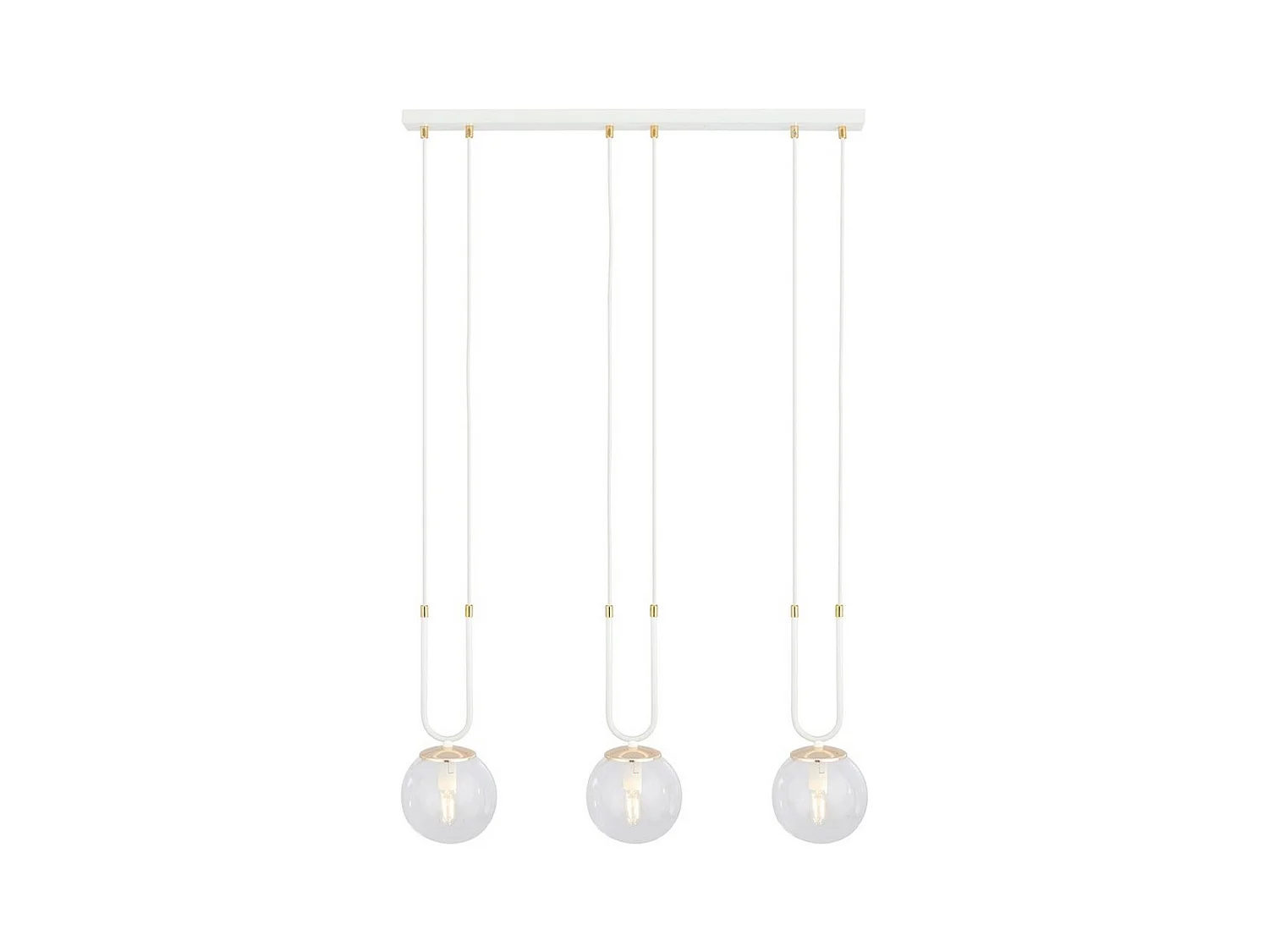 Lampada a Sospensione Glam, Bianco, 70x115x15 cm, EPIKASA