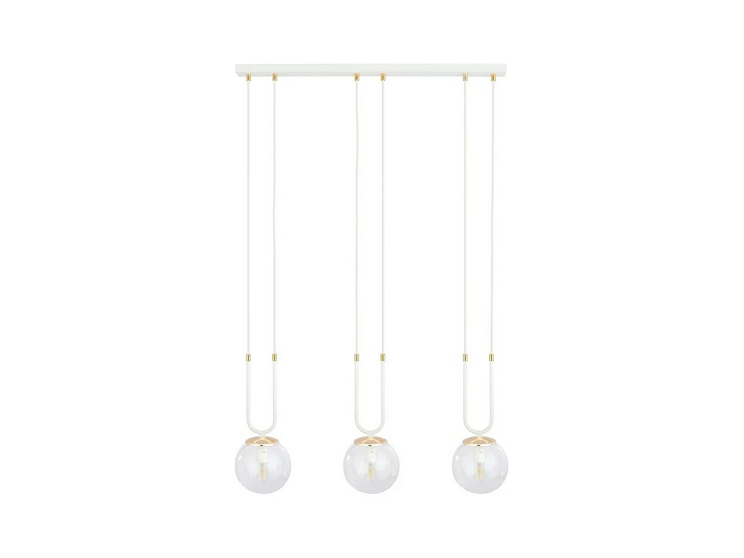 Lampada a Sospensione Glam, Bianco, 70x115x15 cm, EPIKASA