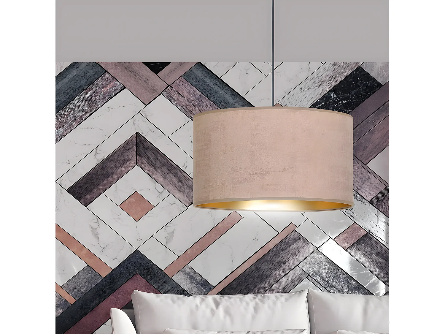 Suspension Hilde, Rose, 35x100x35 cm, EPIKASA