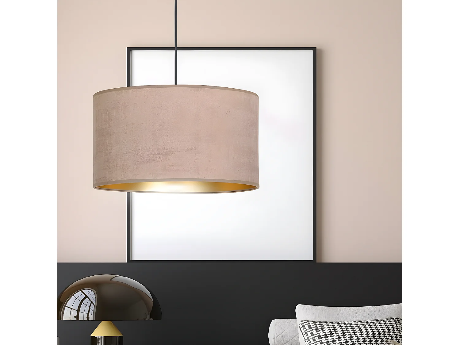 Suspension Hilde, Rose, 35x100x35 cm, EPIKASA