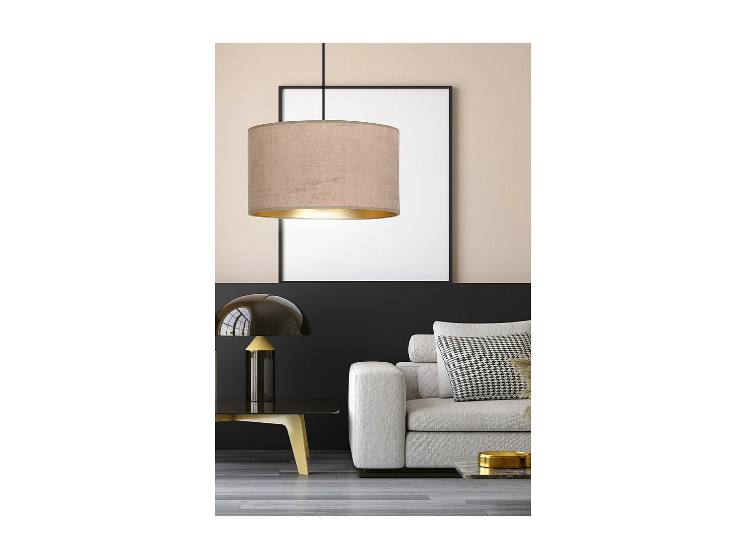 Suspension Hilde, Rose, 35x100x35 cm, Seven Design