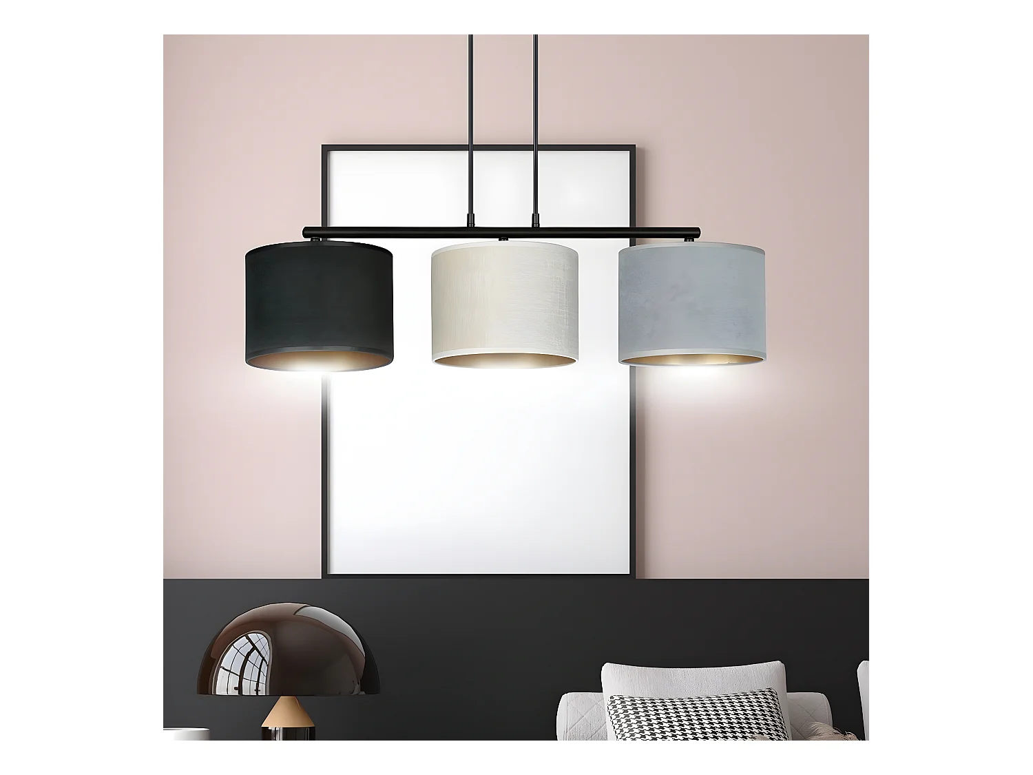 Suspension Hilde, Multicouleur, 72x100x18 cm, EPIKASA