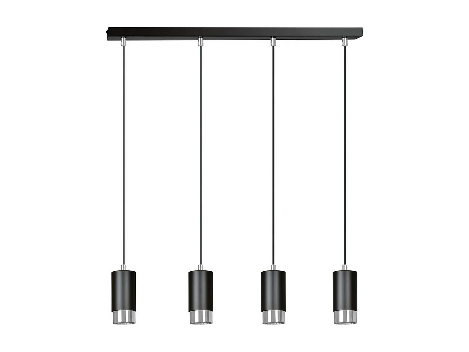 Suspension Fumiko 10, Noir, 60x100x6 cm, Seven Design