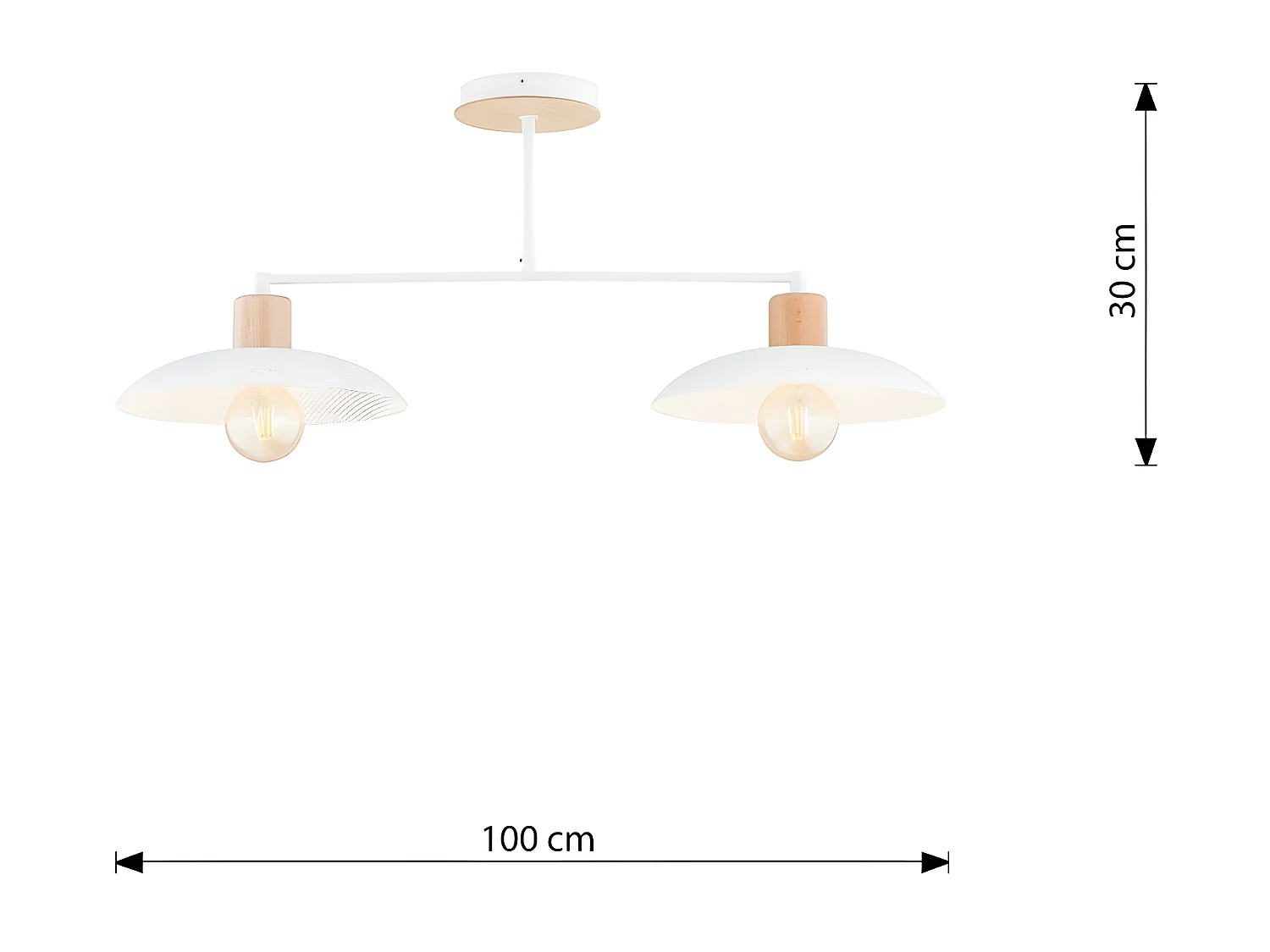 Hanglamp Marcy, Zilver, 30x30x70 cm, Seven Design