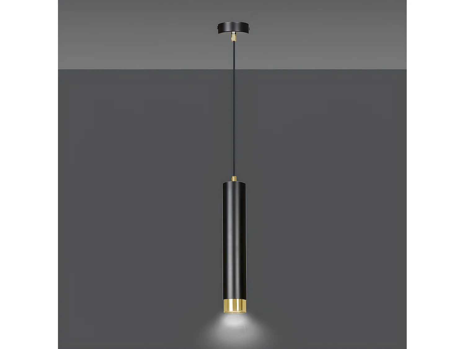 Suspension Kibo 3, Noir, 8x100x8 cm, Seven Design