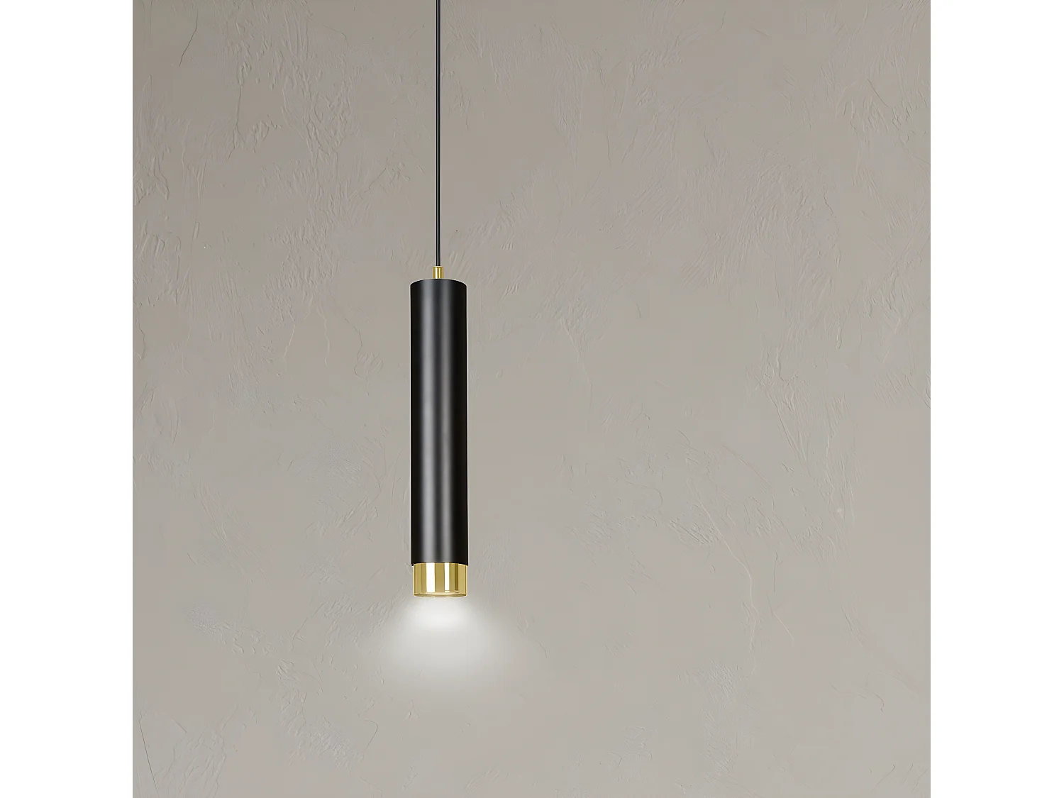 Suspension Kibo 3, Noir, 8x100x8 cm, Seven Design