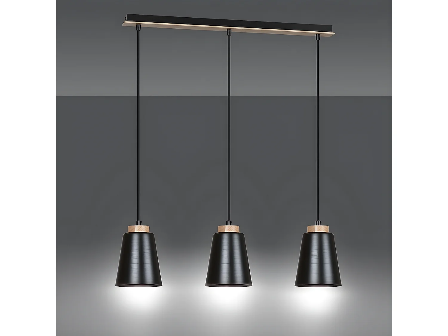 Suspension Bolero, Noir, 66x100x14 cm, EPIKASA