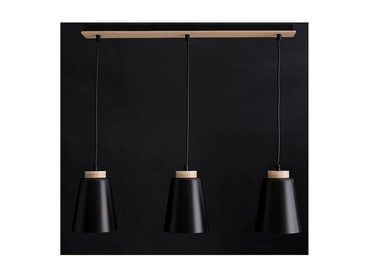 Suspension Bolero, Noir, 66x100x14 cm, EPIKASA