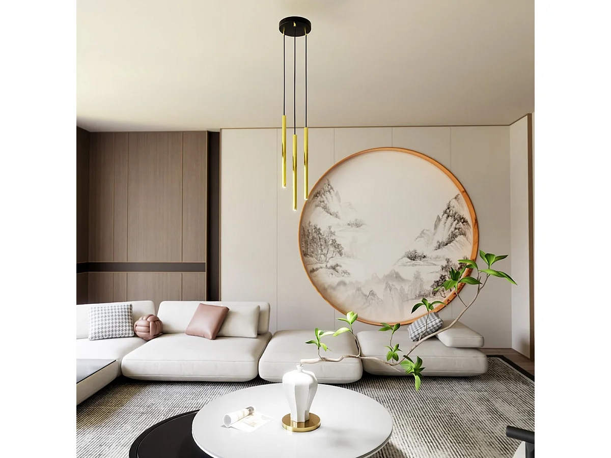 Suspension Luca, Noir, 58x58x100 cm, Seven Design