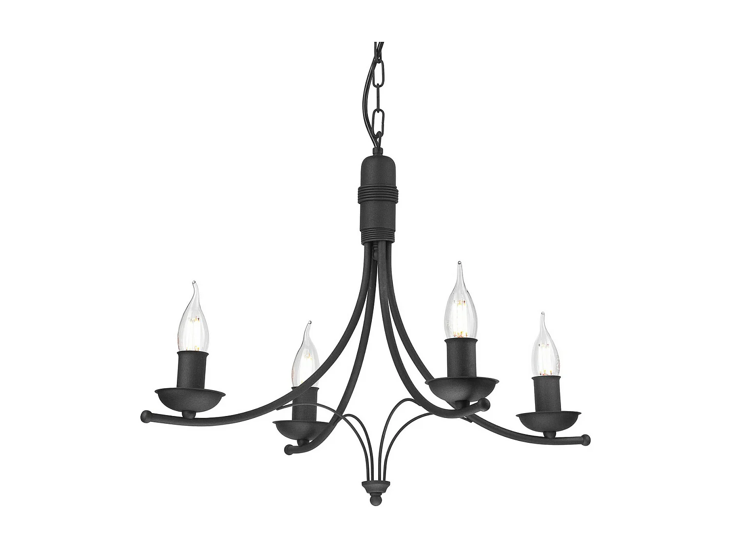 Suspension Luca, Noir, 58x58x100 cm, Seven Design