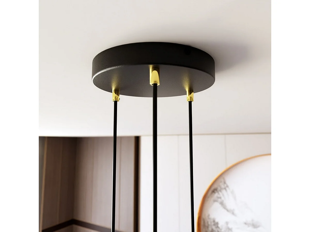 Suspension Luca, Noir, 58x58x100 cm, Seven Design