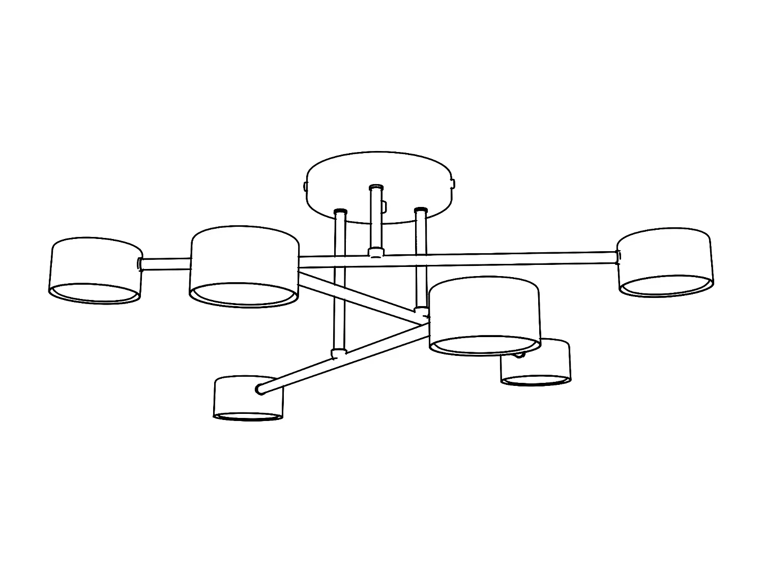 Suspension Diego, Or, 32x32x99 cm, EPIKASA