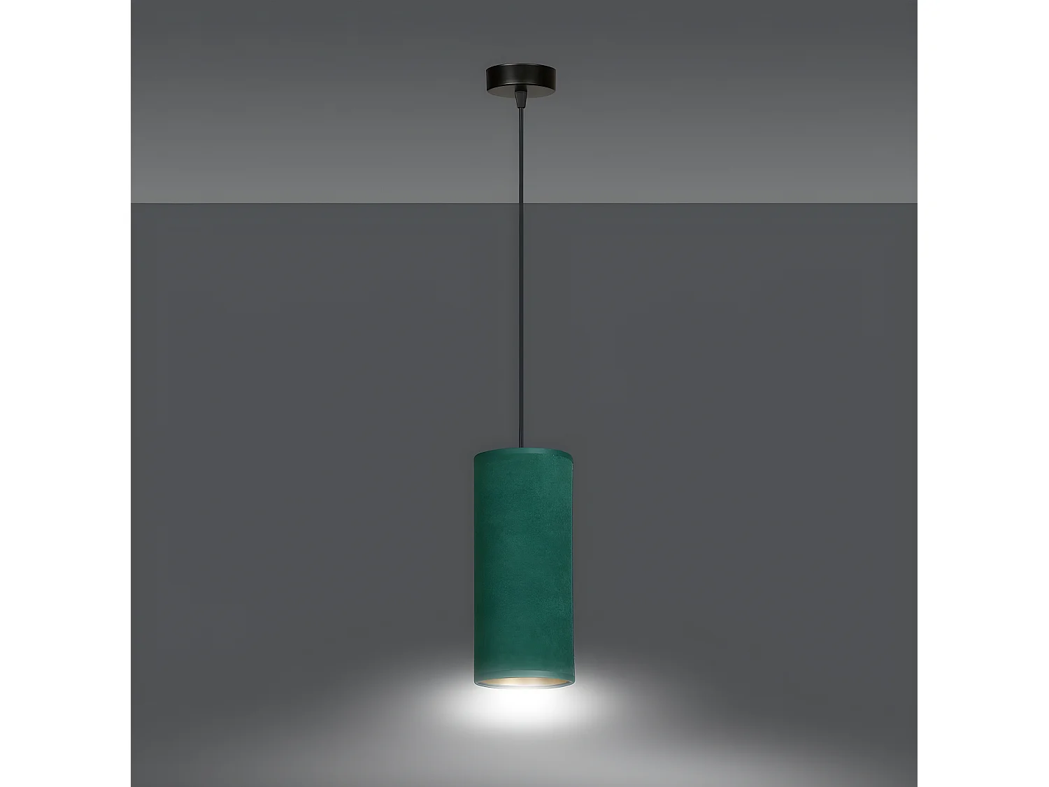 Candeeiro Suspenso Bente, Verde, 10x100x6 cm, EPIKASA