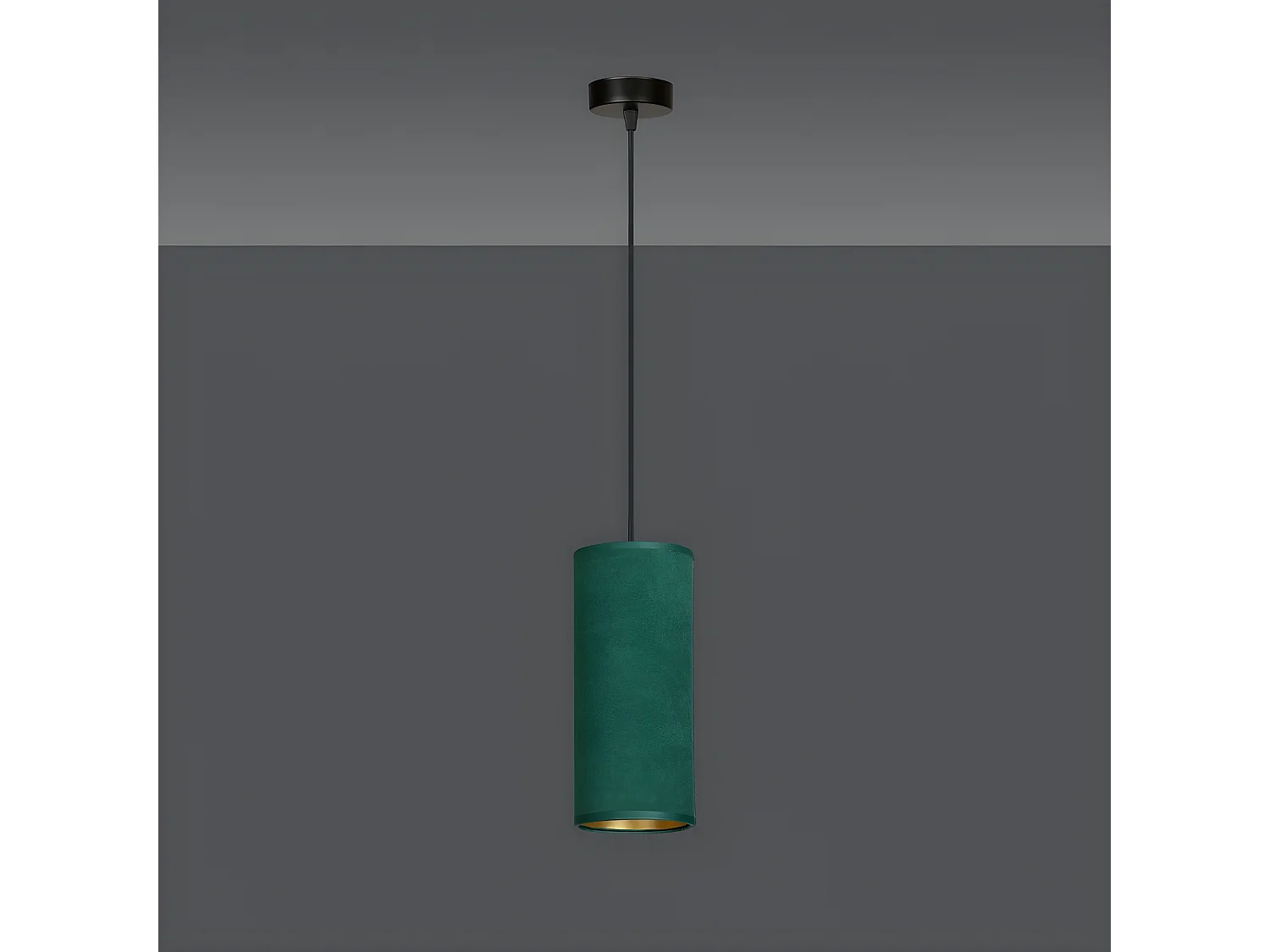 Lámpara de Suspensión Bente, Verde, 10x100x6 cm, EPIKASA