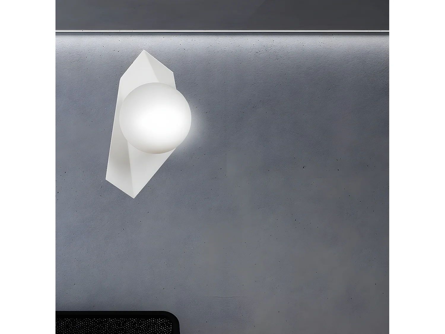 Wandlamp Drifton, Wit, 20x30x16 cm, EPIKASA