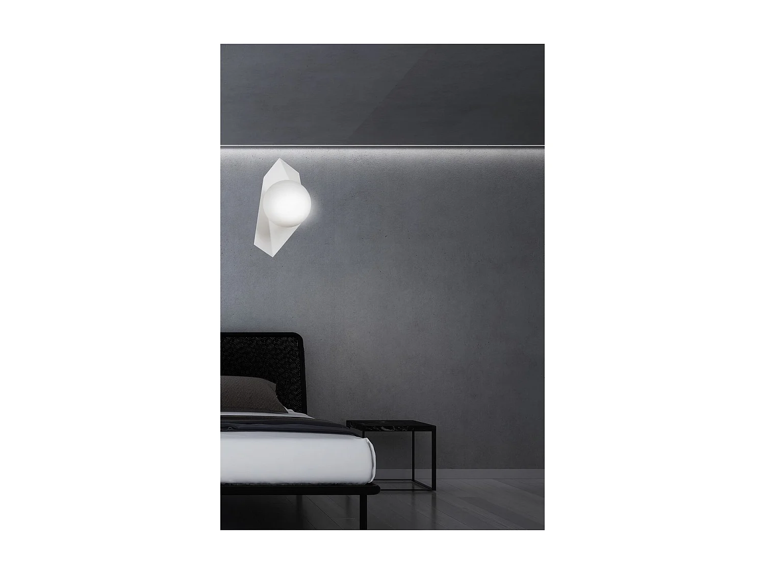 Applique Drifton, Blanc, 20x30x16 cm, Seven Design