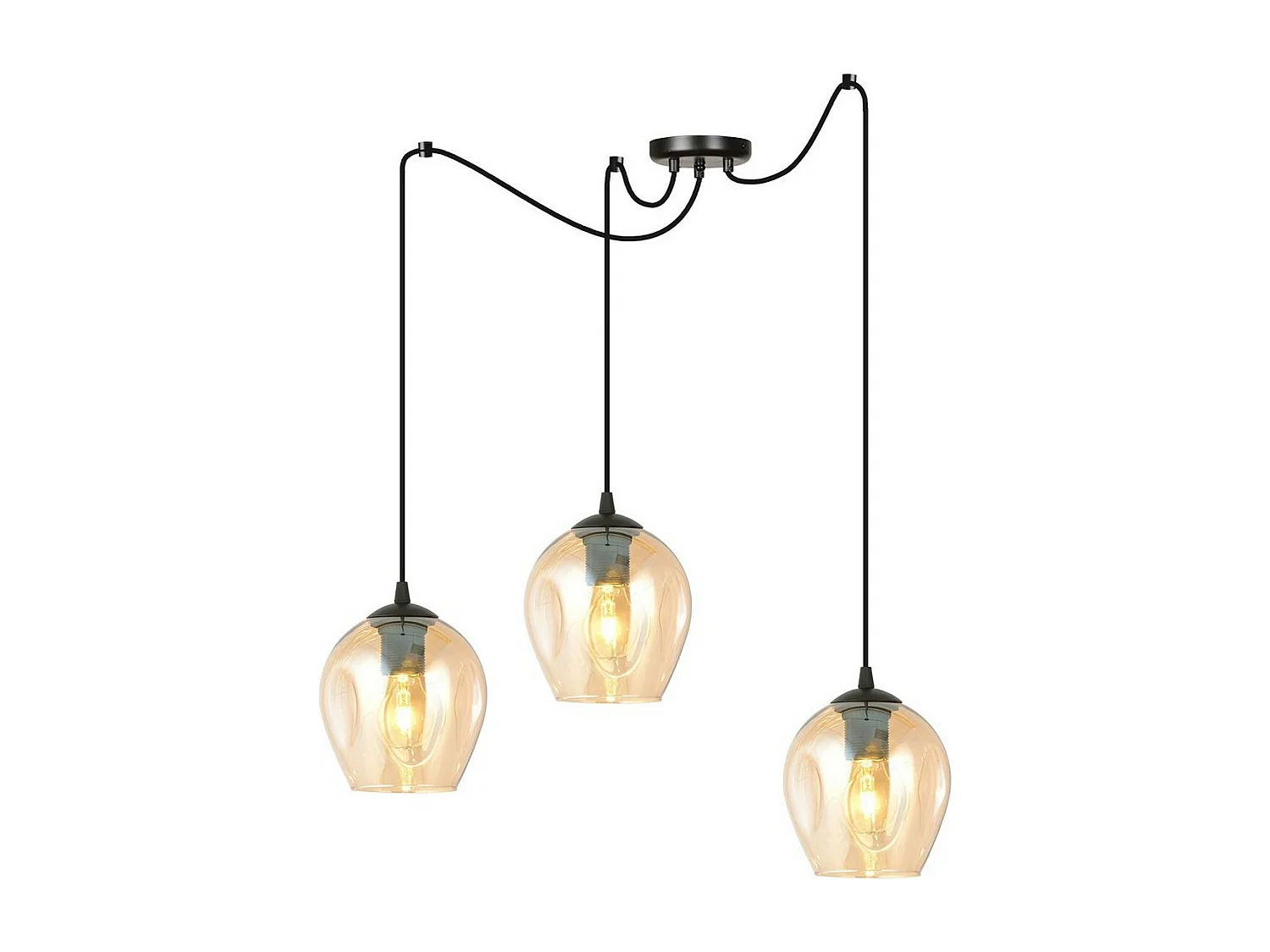 Lampa Wisząca Level, Bursztyn, 14x200x28 cm, Seven Design