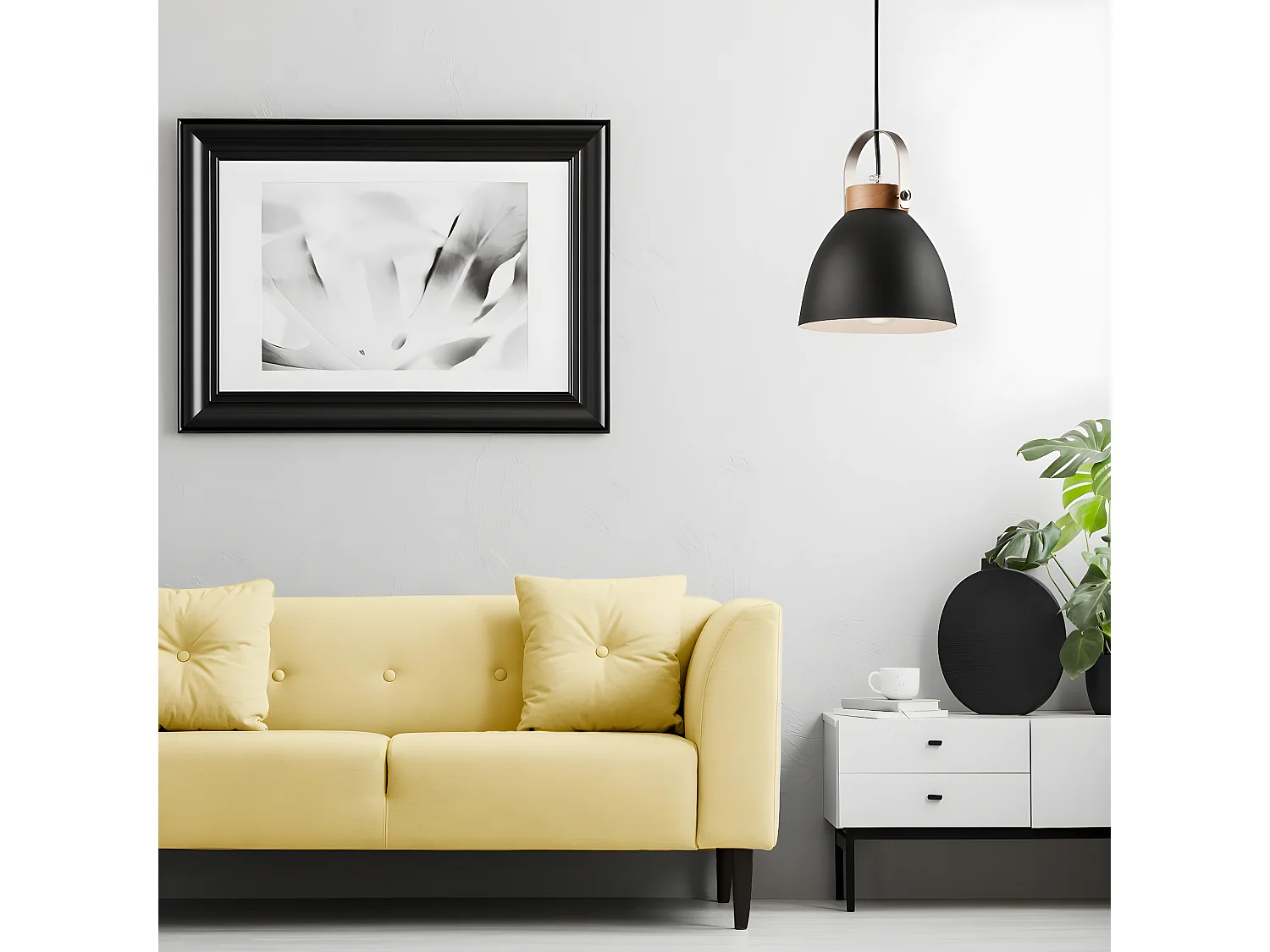 Candeeiro Suspenso Danielle, Cinzento, 18x18x81 cm, Seven Design