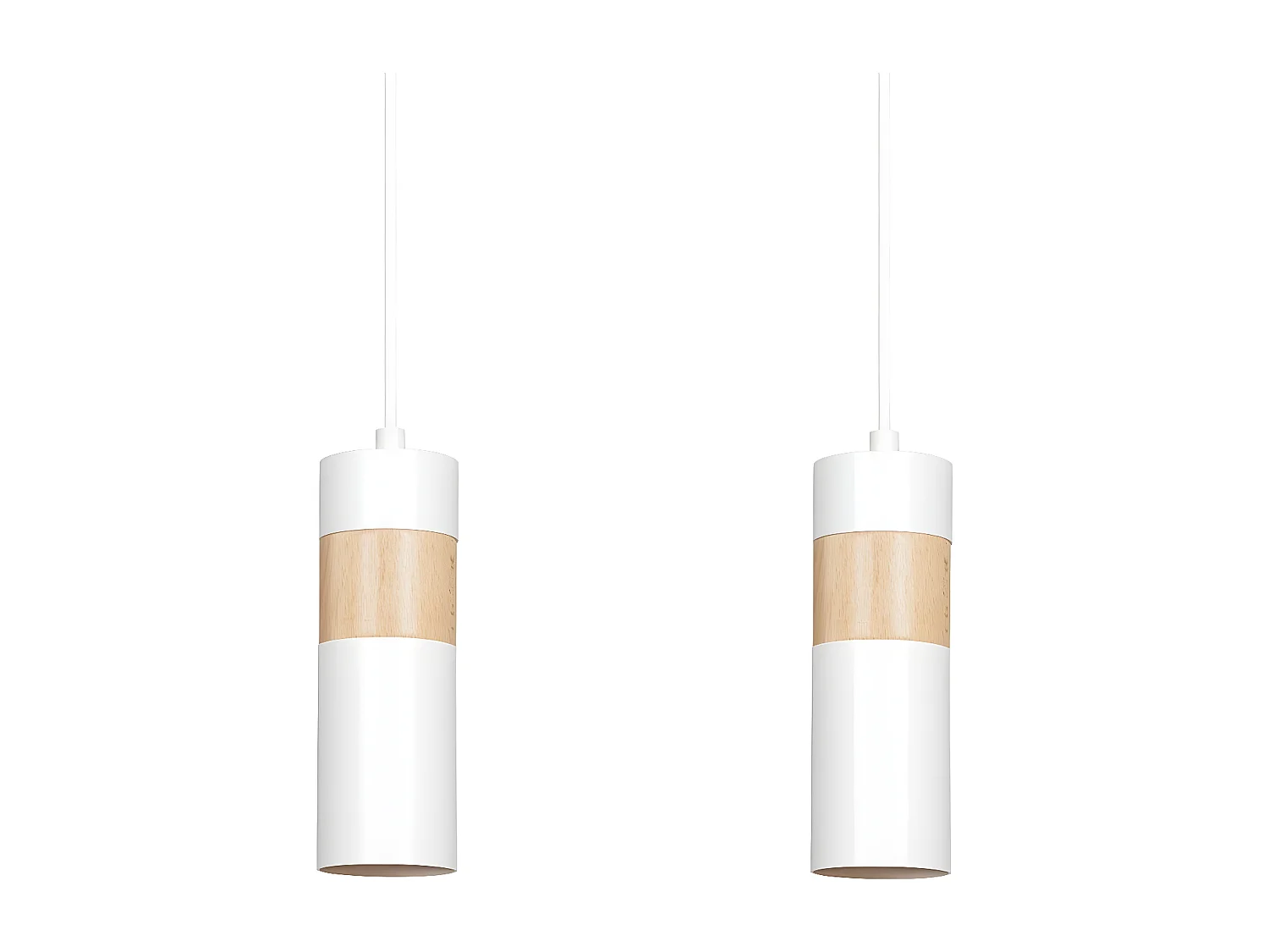 Lampada a Sospensione Akari, Bianco, 30x100x6 cm, Seven Design