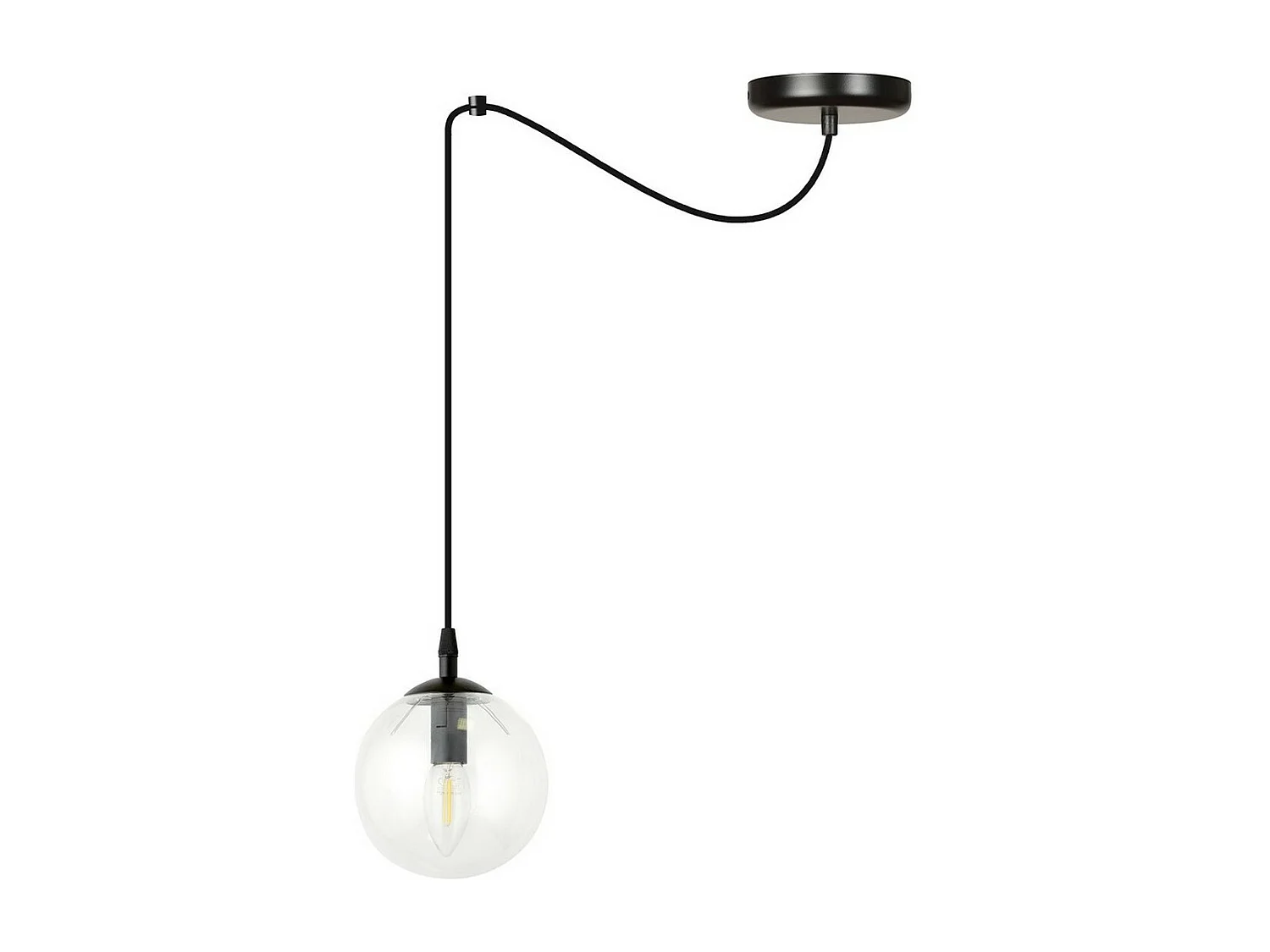 Suspension Gigi, Noir, 200x200x14 cm, Seven Design
